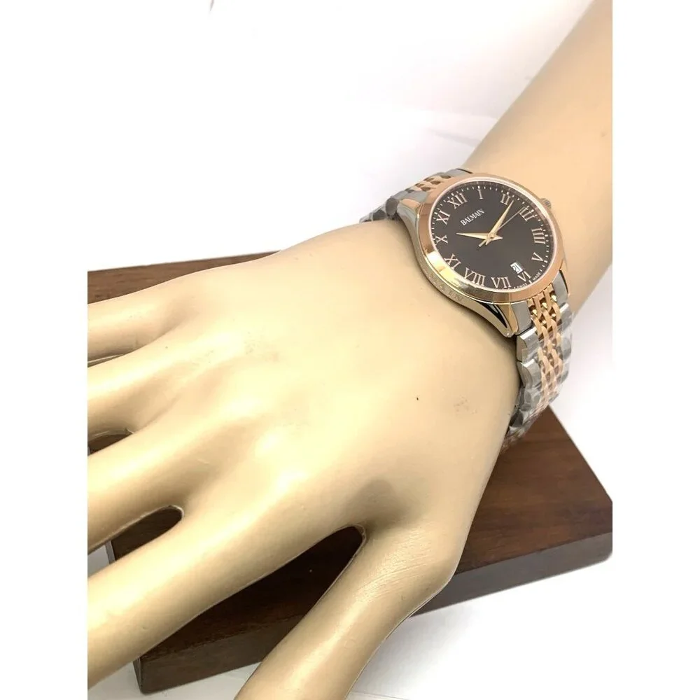 Balmain Women's Watch B43183152 Classic R Swiss Quartz Brown Dial Two Tone 34mm